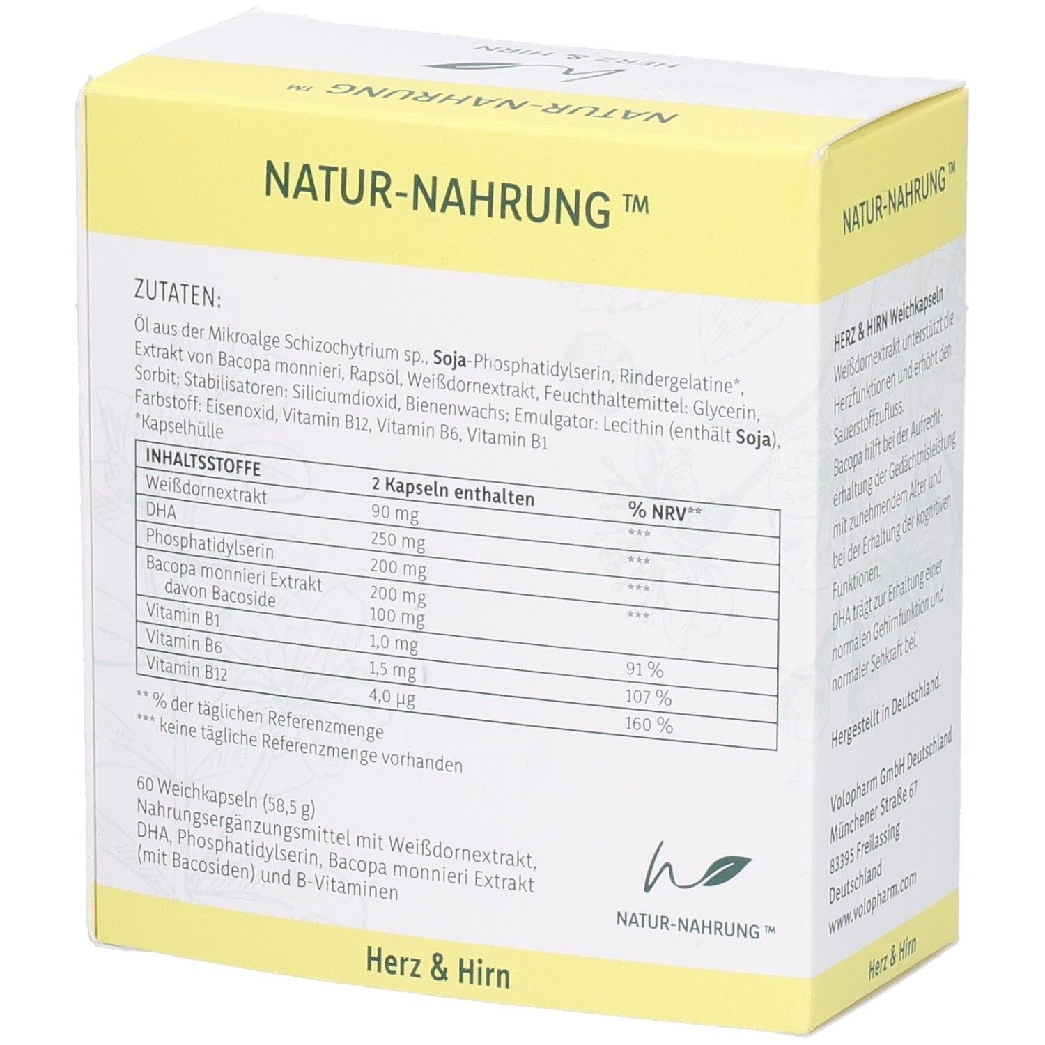 NATUR-NAHRUNG™ Herz & Hirn Kapseln