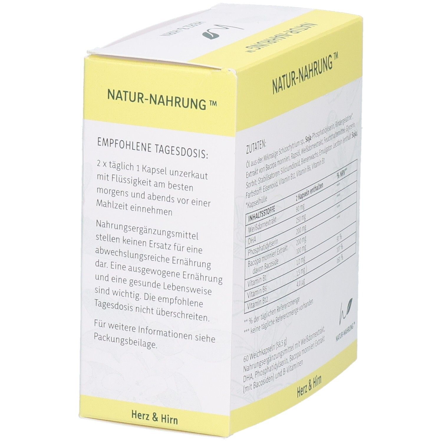 NATUR-NAHRUNG™ Herz & Hirn Kapseln