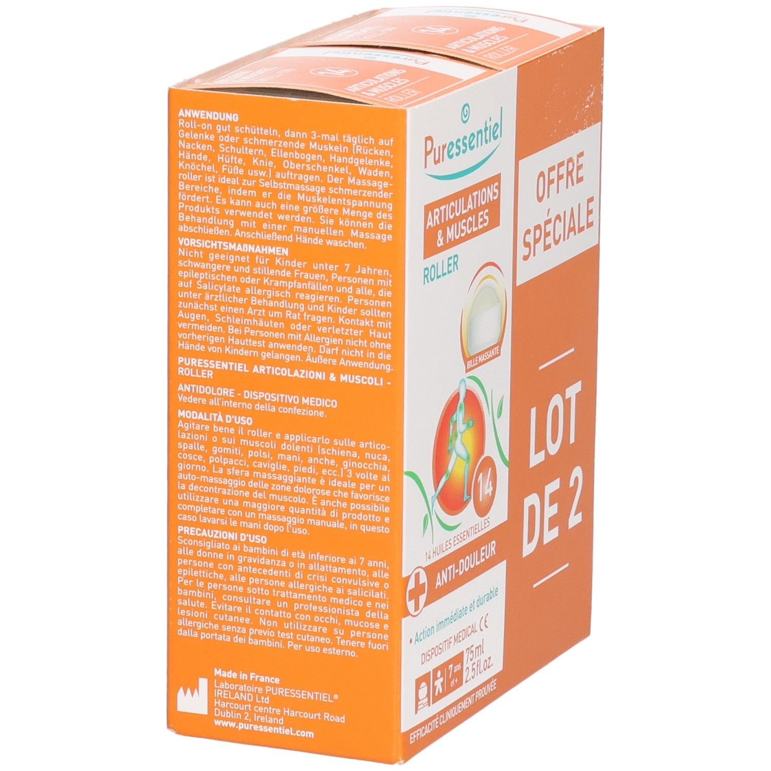 PURESSENTIEL Duo Pack Gelenk & Muskel Roll-on