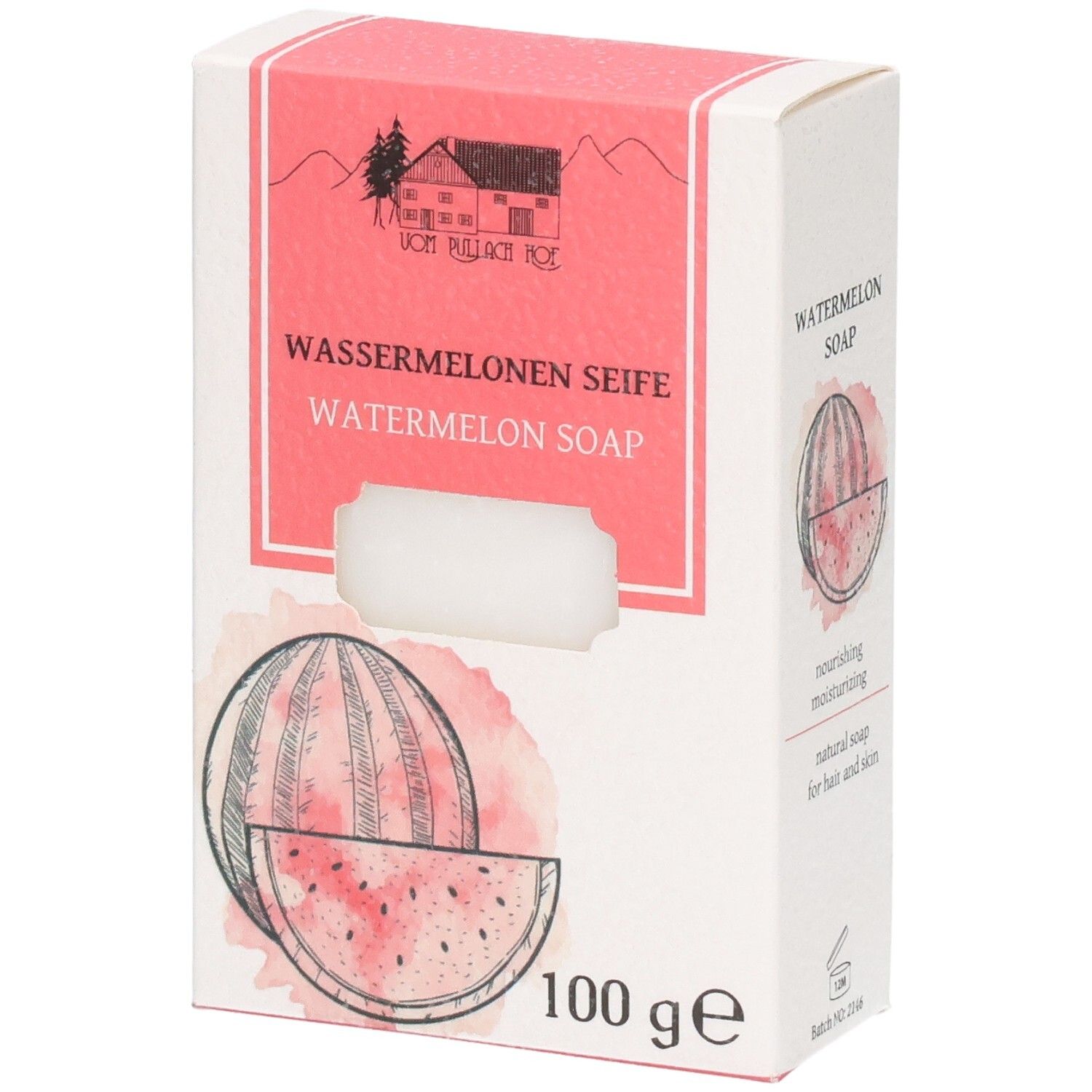 Wassermelonen Seife vom Pullach Hof 100 g