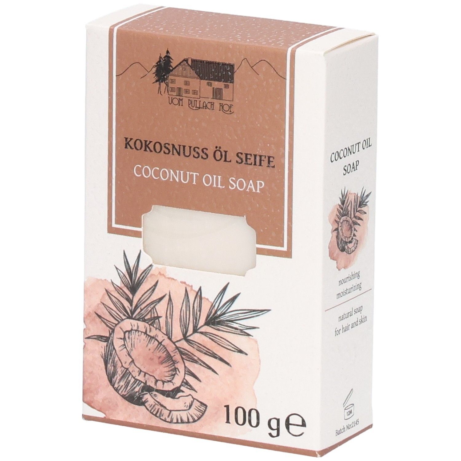 Kokosnussöl Seife vom Pullach Hof 100 g
