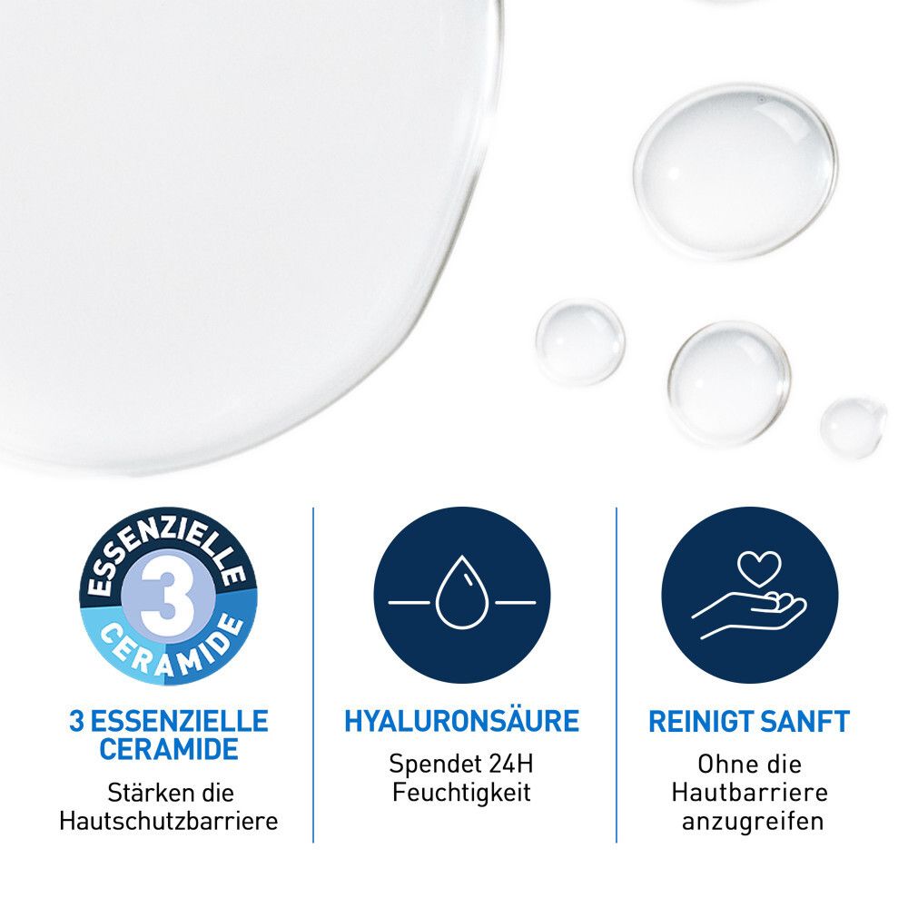 CeraVe Mizellenwasser: 3 essentielle Ceramide, Hyaluronsäure, sanfte Reinigung.