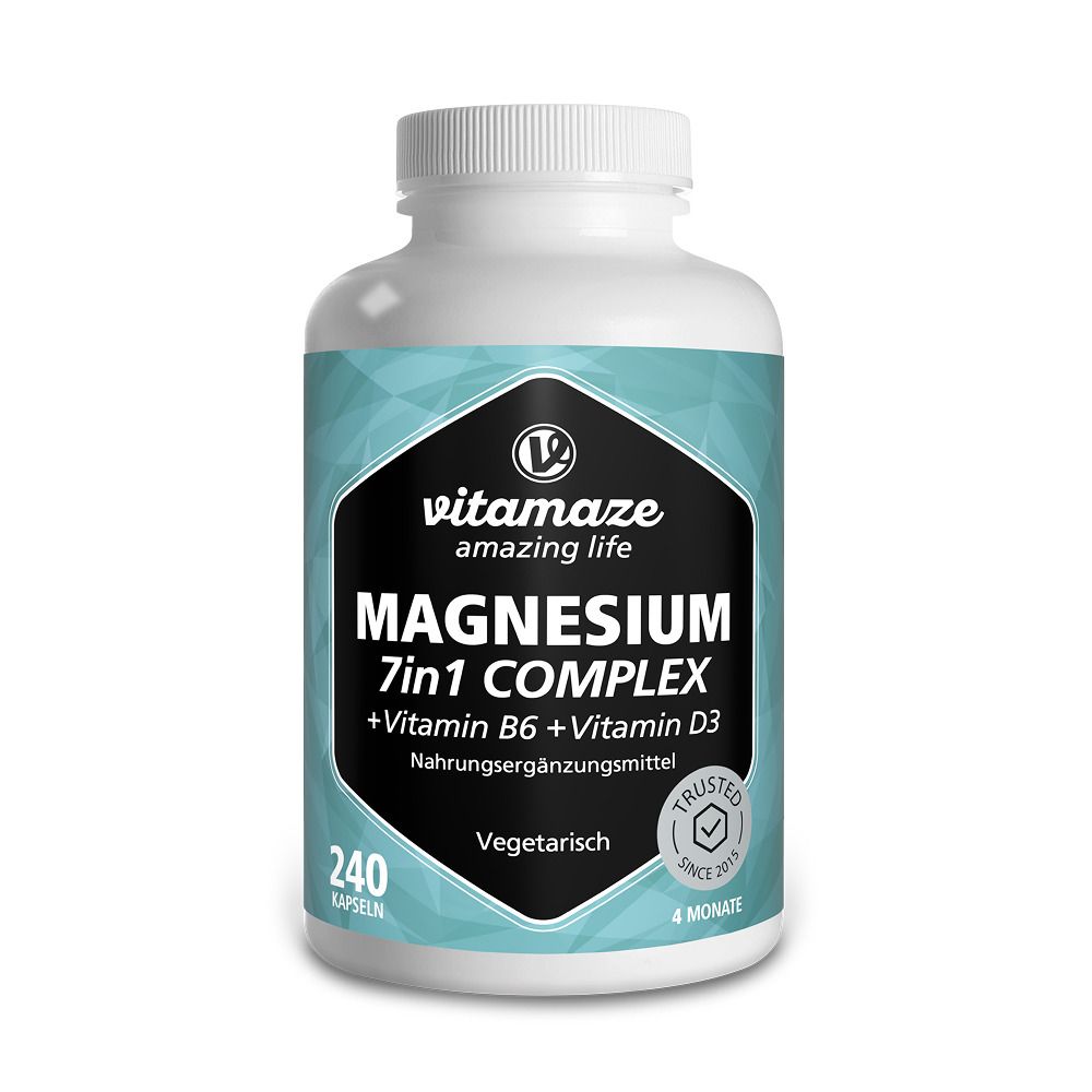 Magnesium 7In1 Komplex+B6+D3 Kapseln 240 St