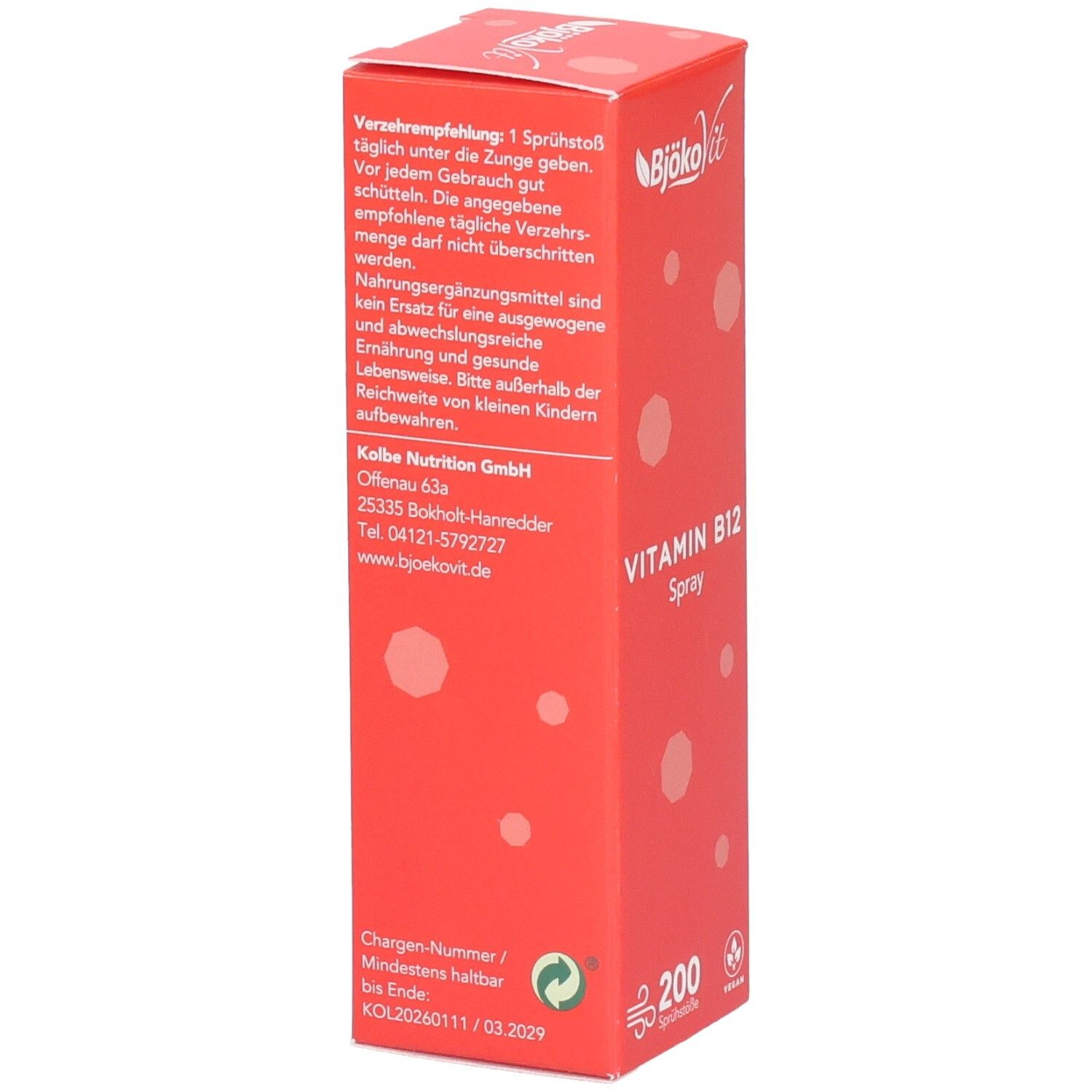 Vitamin B12 Spray 500 µg Angebot