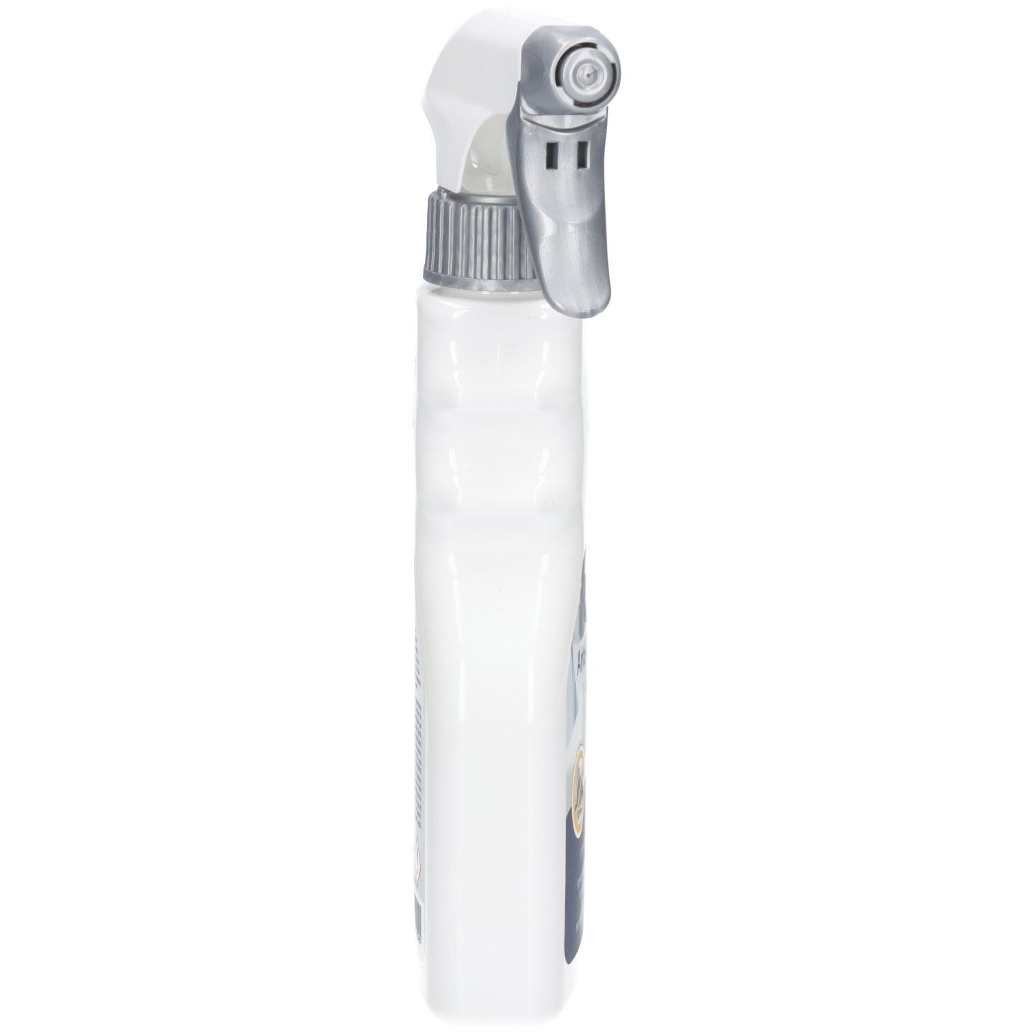 Seitenansicht der Allergika Anti-Milben Spray Flasche.