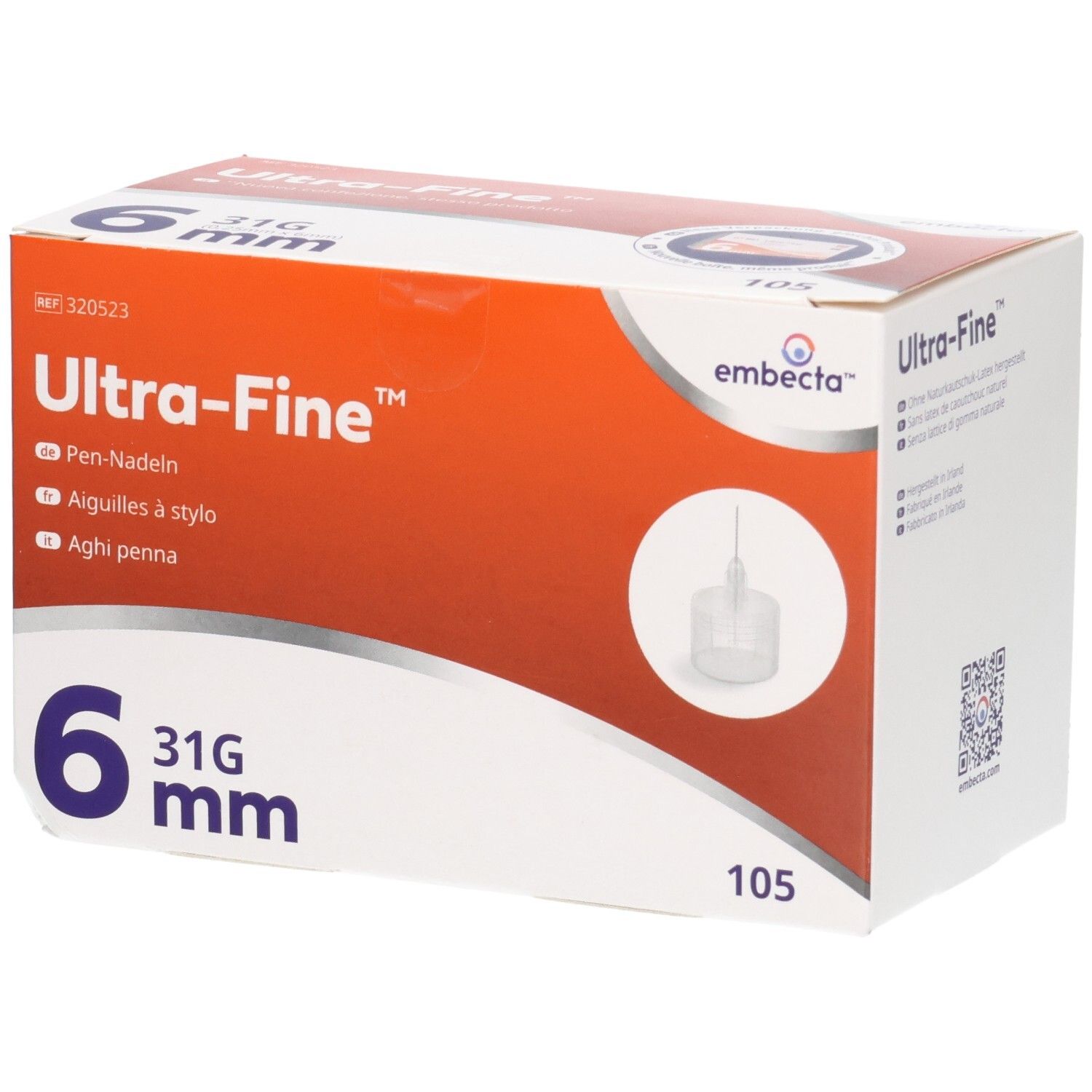 Ultra-Fine Pen-Nadeln 6 mm 105 St Kanüle