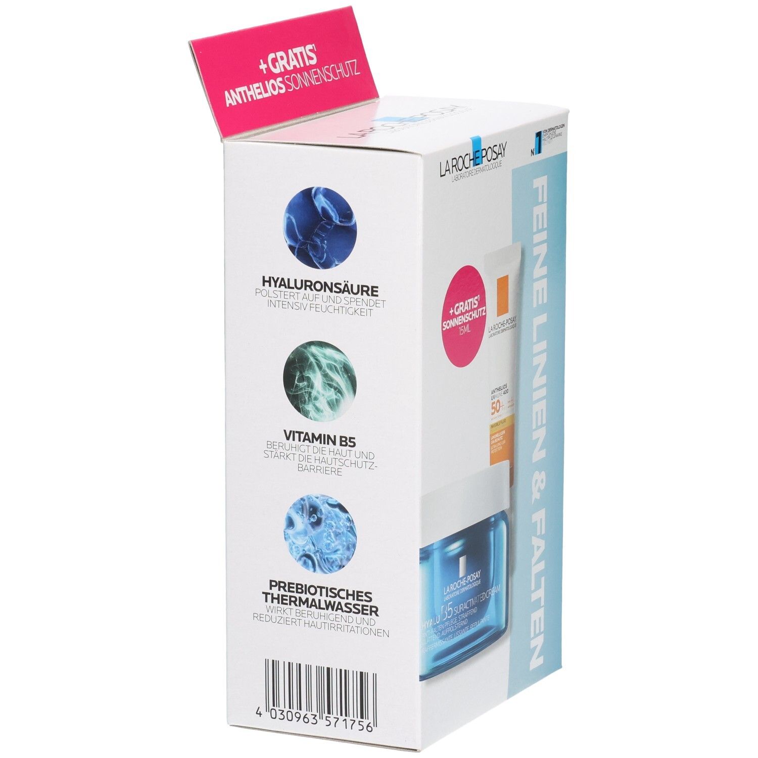 La Roche-Posay Hyalu B5 Set: Hyaluronsäure, Vitamin B5, Thermalwasser.