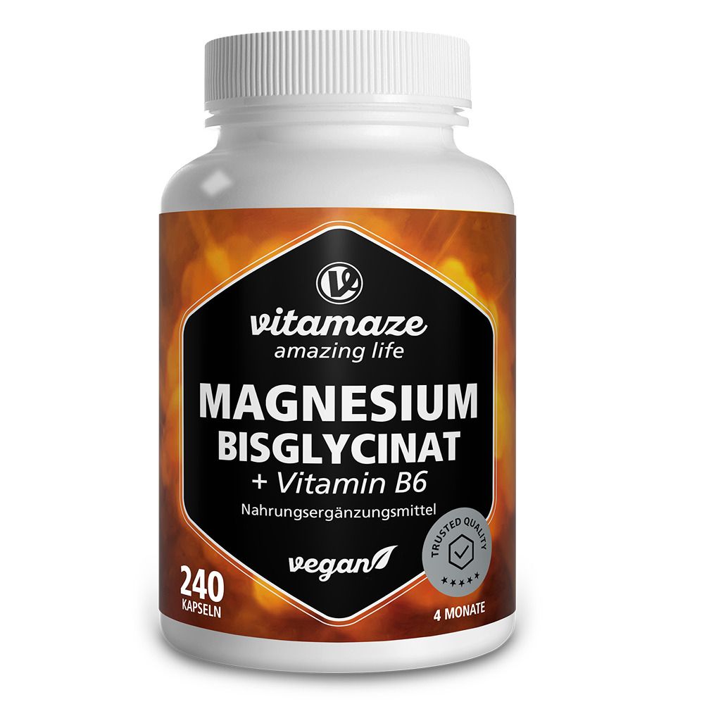 Magnesium BISGLYCINAT+Vitamin B6 Kapseln 240 St