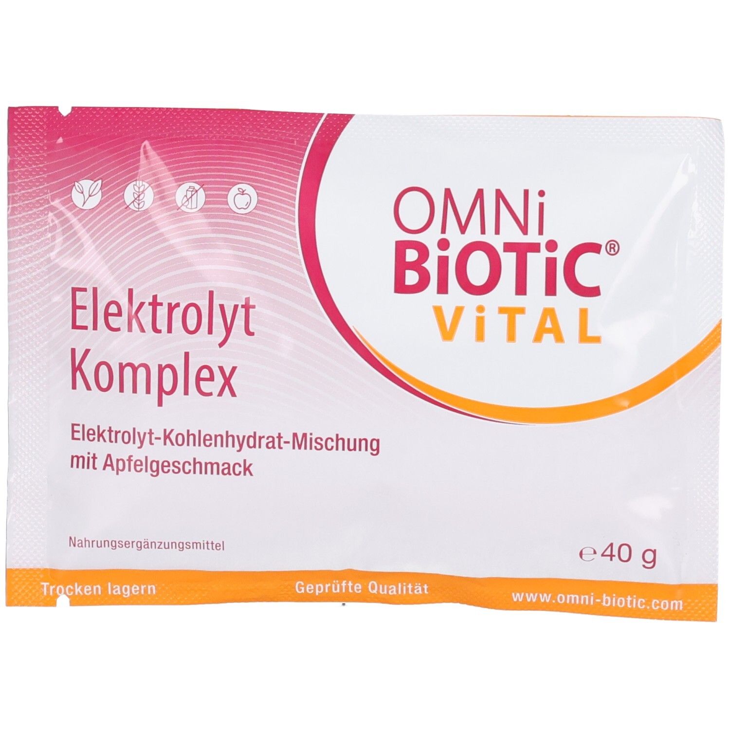Omni BiOTiC ViTAL Elektrolyt Kompl.Apfel Plv.Sach. 40 g Pulver