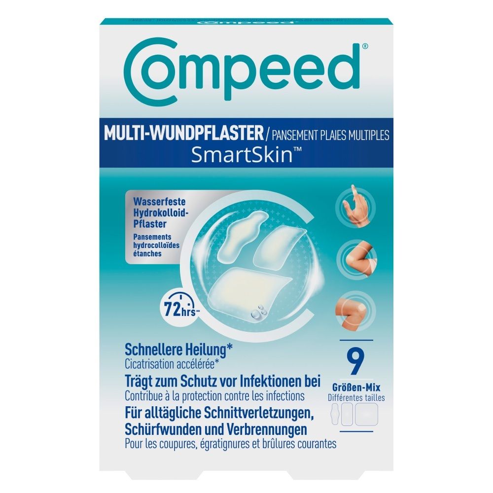 Compeed Multi-Wundpflaster SmartSkin Mix 9 St Pflaster