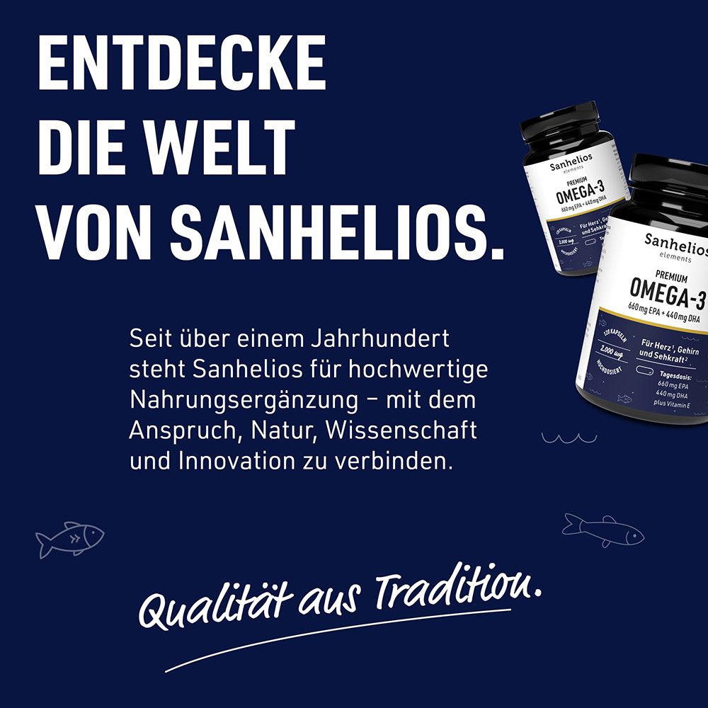 Sanhelios: Seit über 100 Jahren Tradition und Qualität bei Nahrungsergänzungsmitteln.