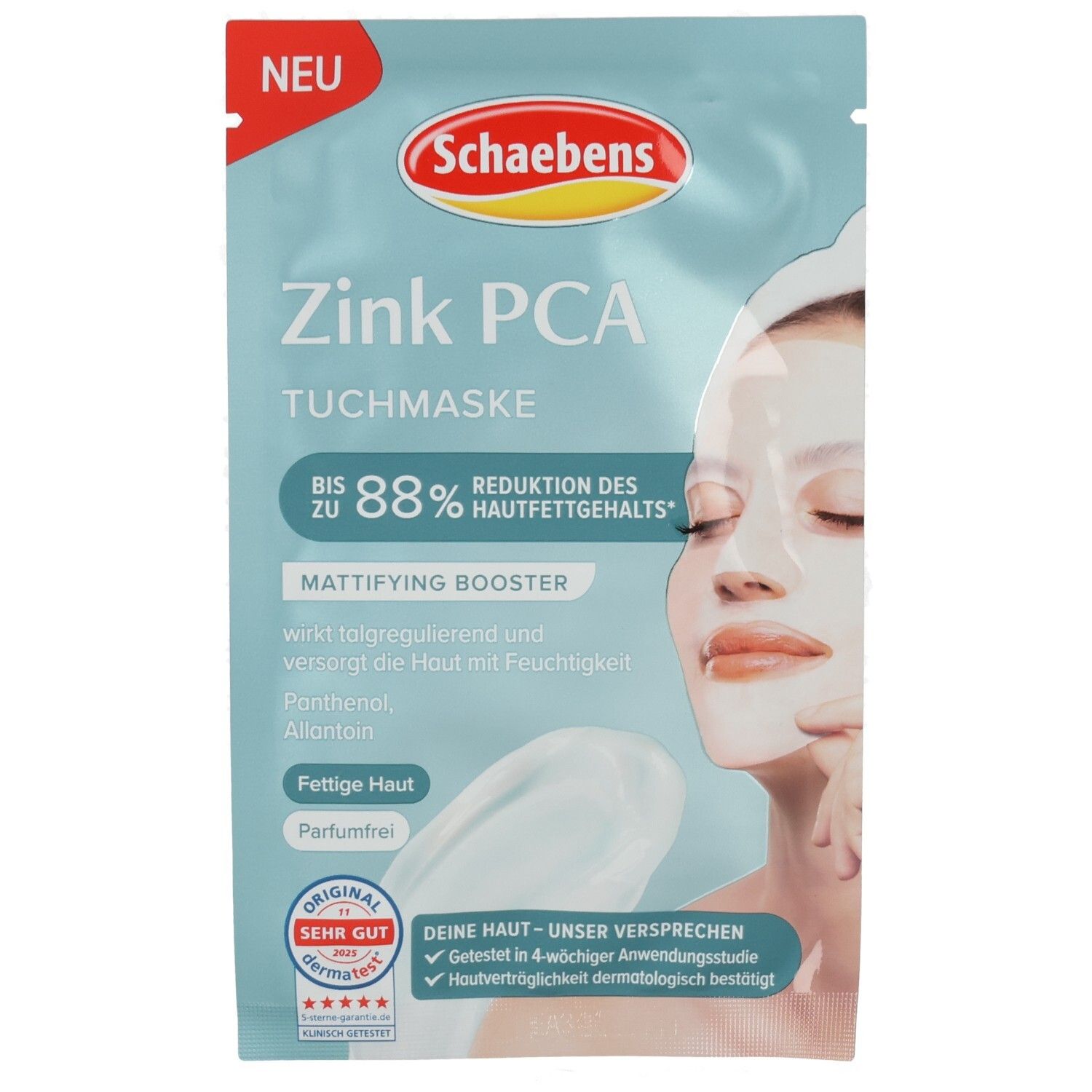Schaebens Zink PCA Tuchmaske 1 St Gesichtsmaske