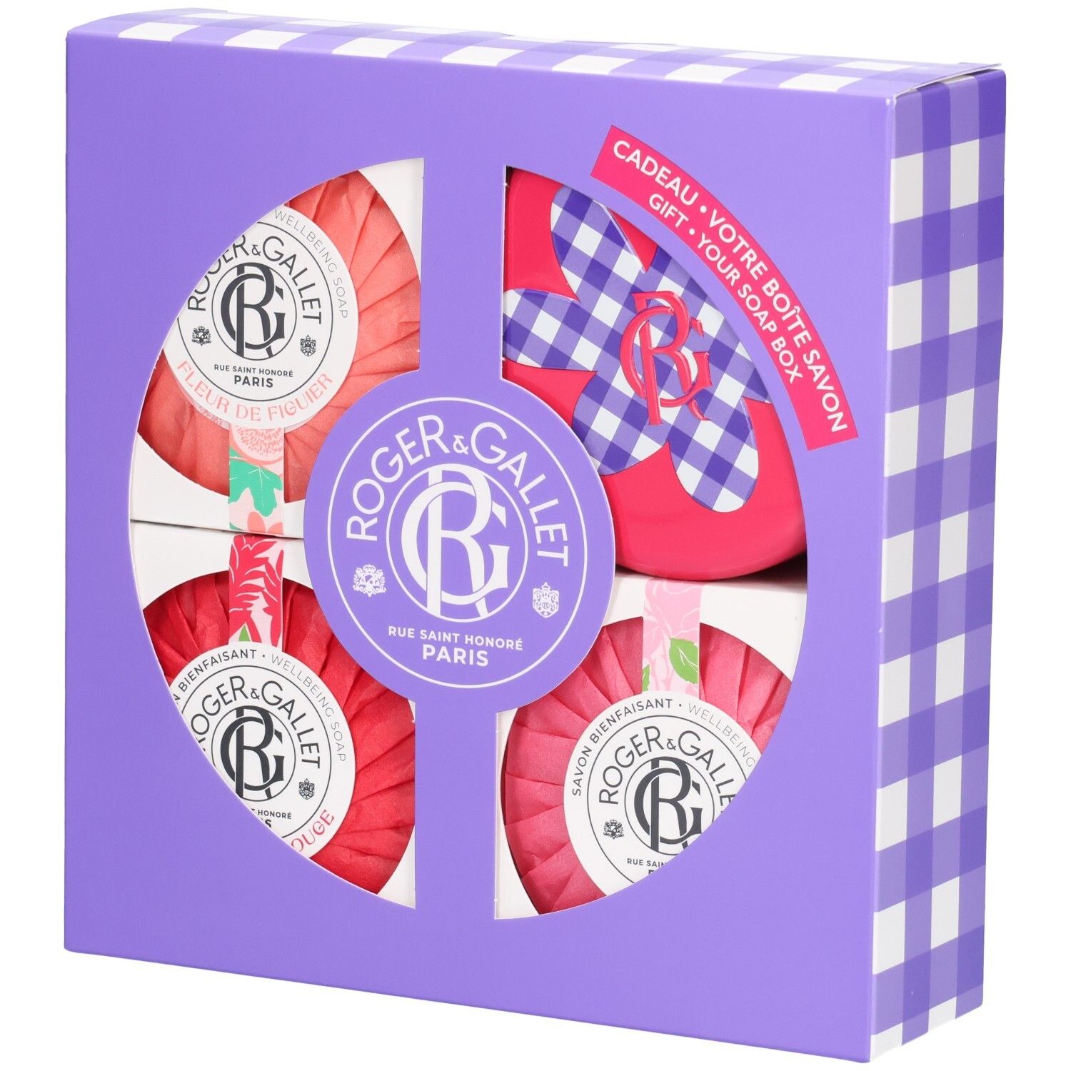 R&G Set Seifen Fl.de Fig./Ging.Rouge/Rose+Dose 26 1 St Kombipackung