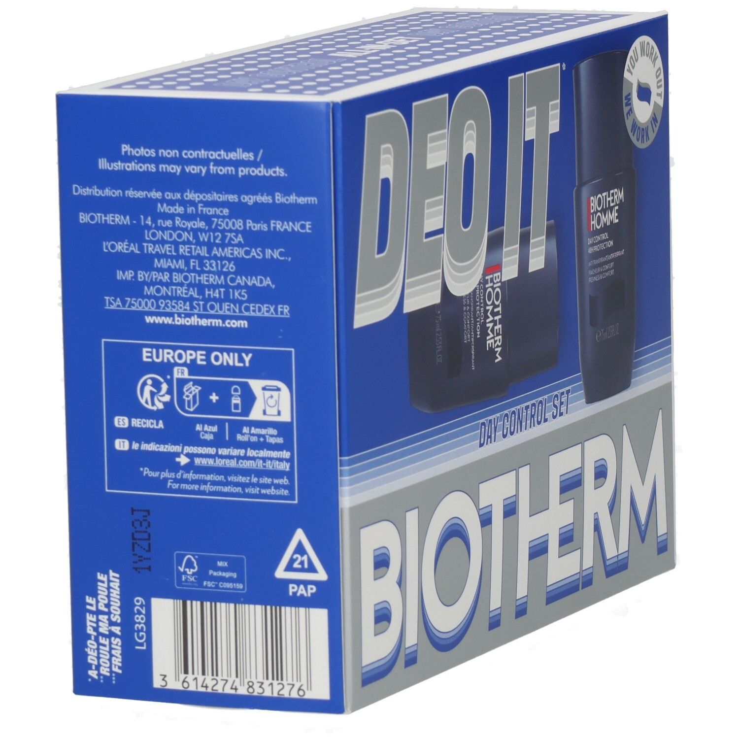 BIOTHERM HOMME Day Control Set