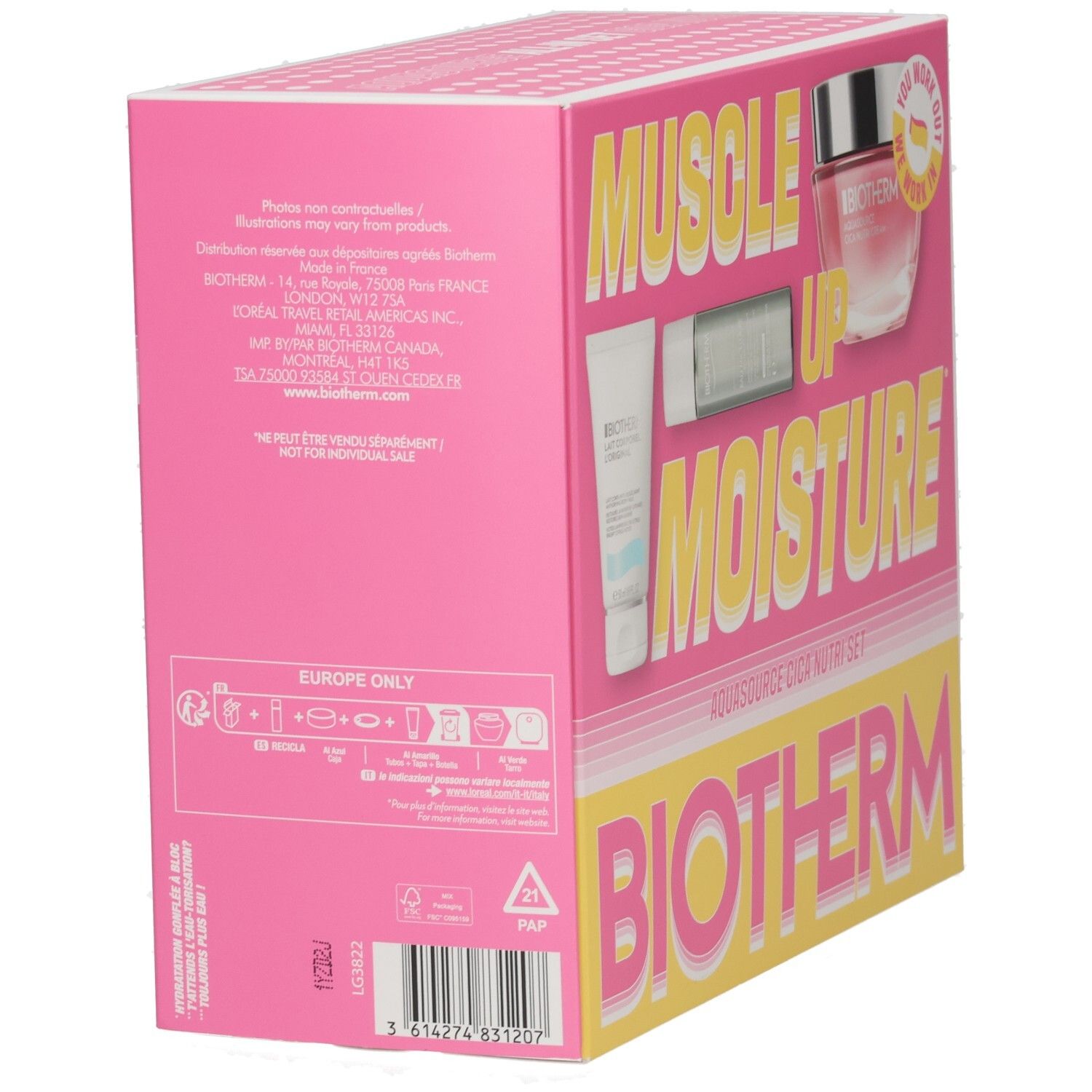 Biotherm Feuchtigkeits-Set mit Creme und Serum.