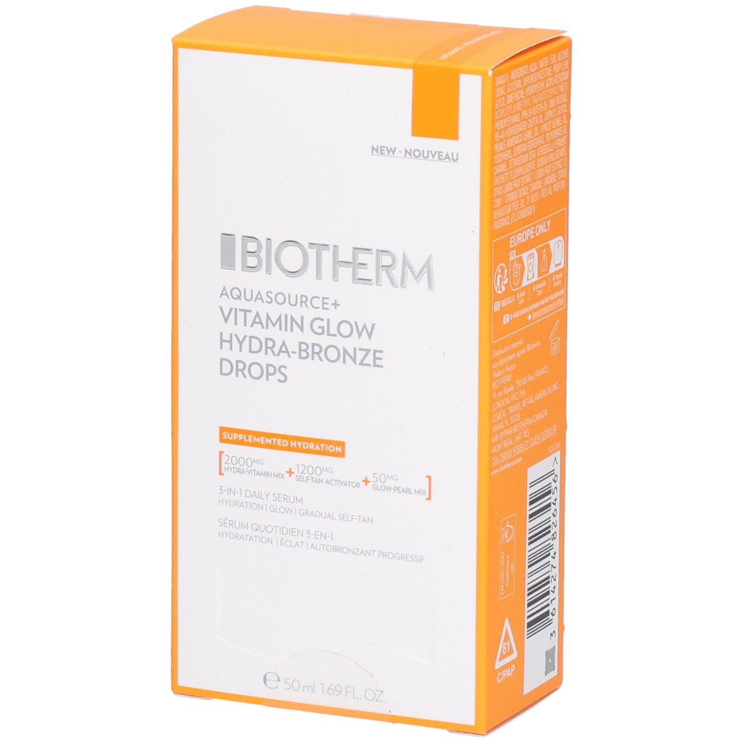 Biotherm Aquasource+ Vitamin Glow Serum 50 ml Gel