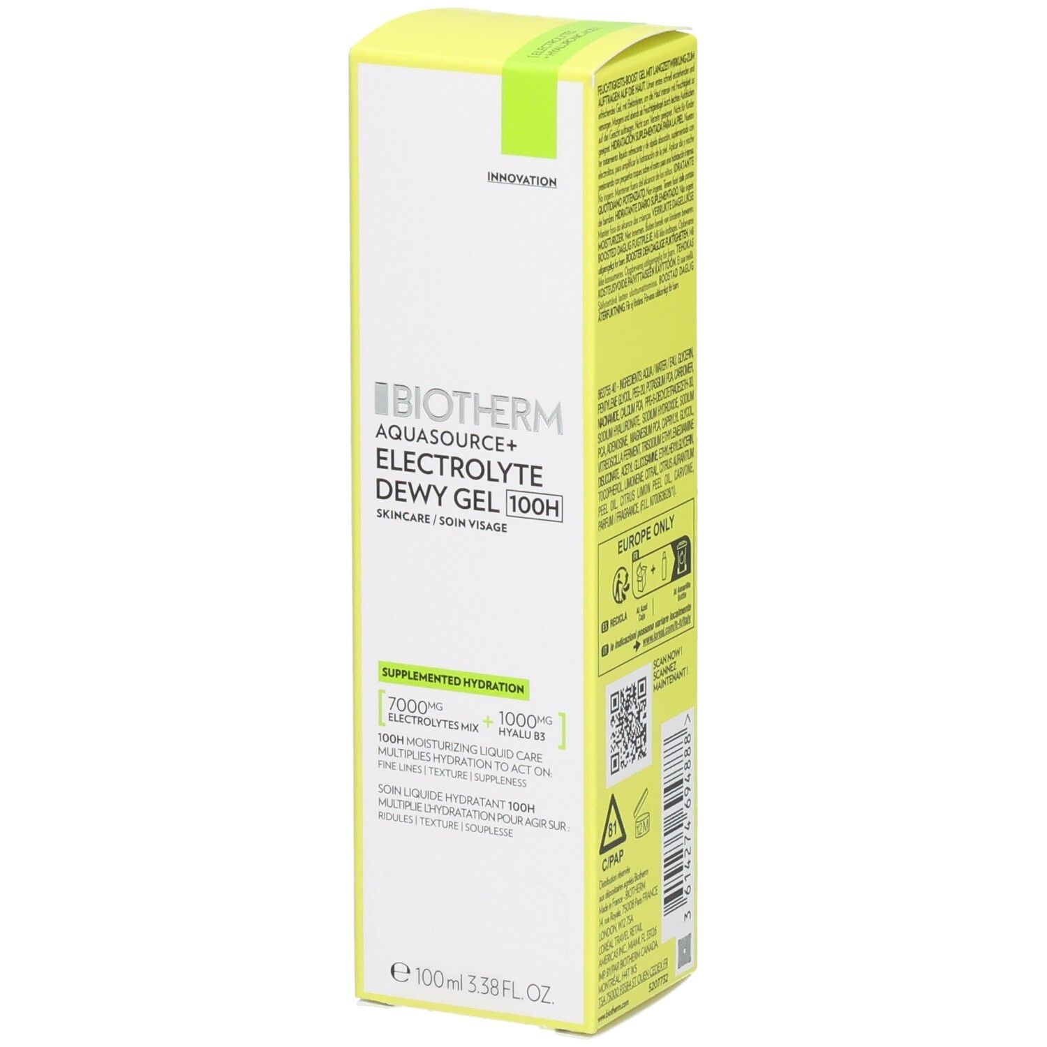 Biotherm Aquasource+ Electrolyte Dewy Gel 100 ml