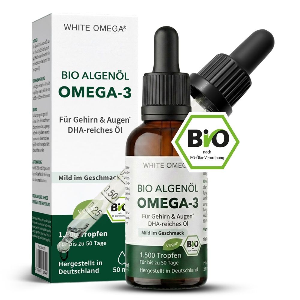 BIO Algenöl DHA reich 465 mg white Omega 50 ml Öl