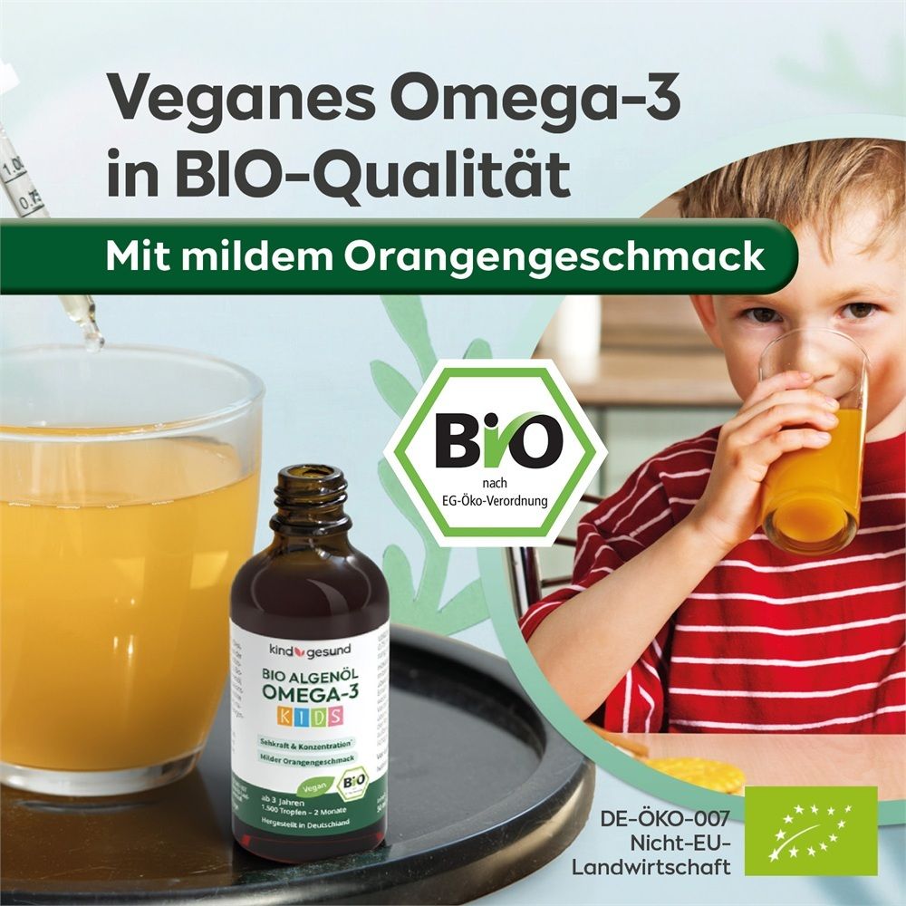 BIO OMEGA-3 ALGENÖL FÜR KINDER
