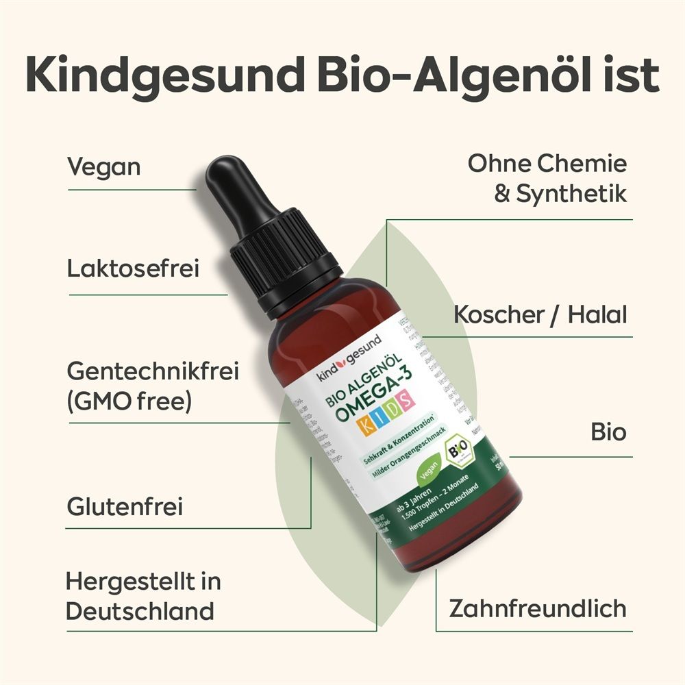 BIO OMEGA-3 ALGENÖL FÜR KINDER