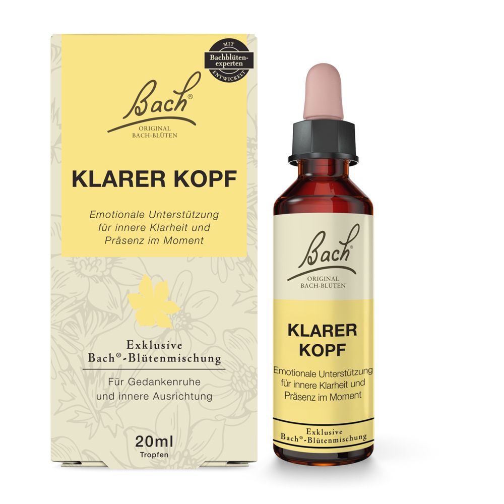BACHBLÜTEN-Mischung Klarer Kopf Tropfen 20 ml