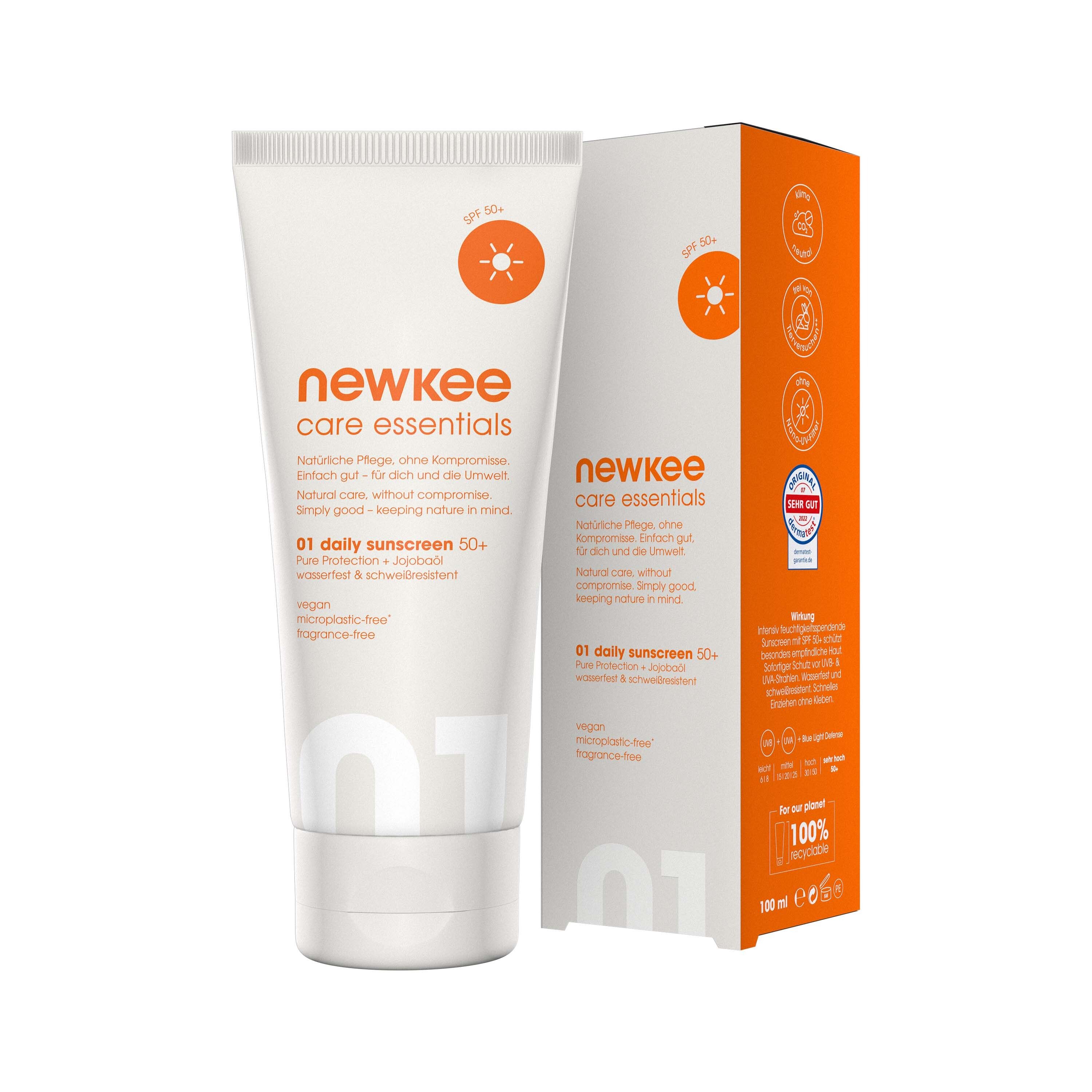 Newkee Sonnencreme wasserfest LSF 50+ 100 ml Creme