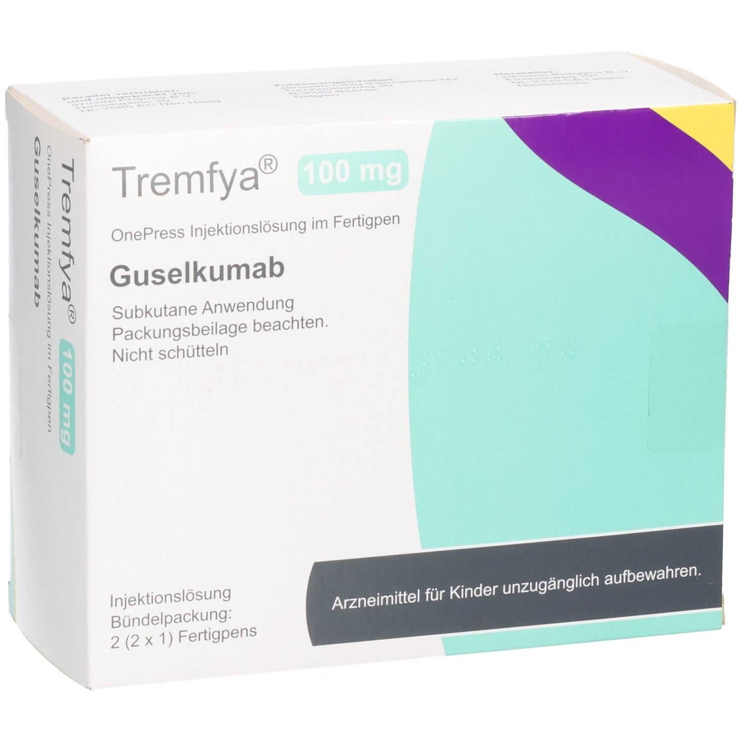 Tremfya 100 mg Injektionslösung im Fertigpen, Gusekumab.