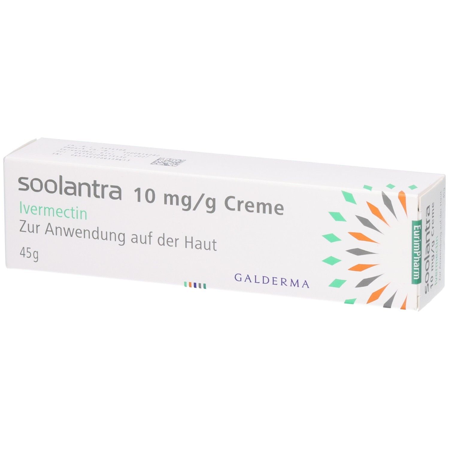 Soolantra 10 mg/g Creme Tube mit 45g, zur Anwendung auf der Haut.