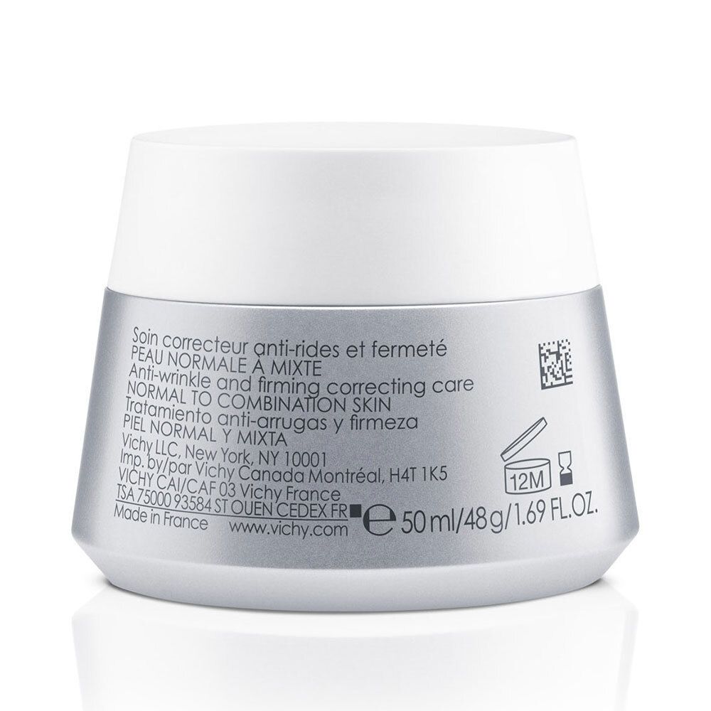 Dos du pot de crème. Informations sur les ingrédients, l'utilisation et le fabricant. 50 ml/48 g.