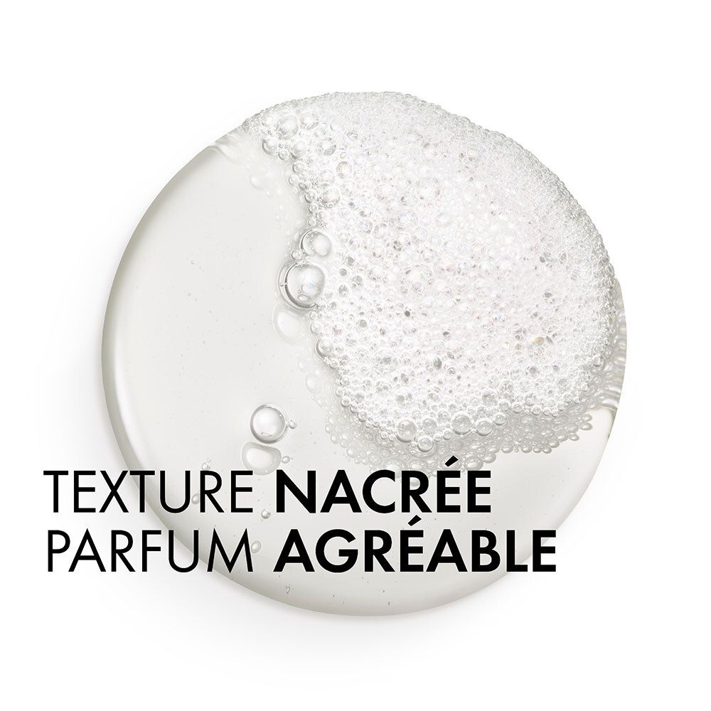 Nahaufnahme von Schaum. Text: Textur, angenehmer Duft.