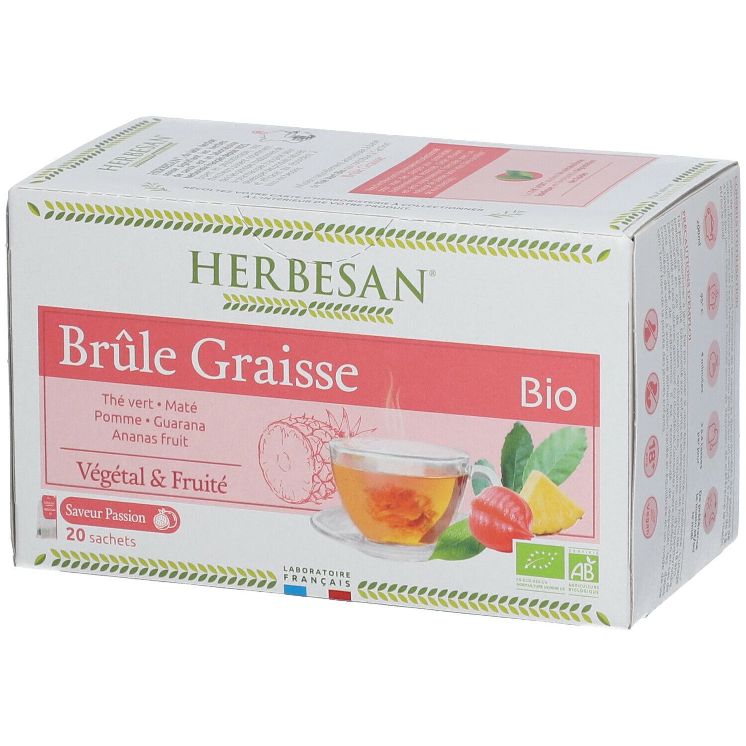 Herbesan® Infusion Bio maté vert – brûle-graisse N° 11