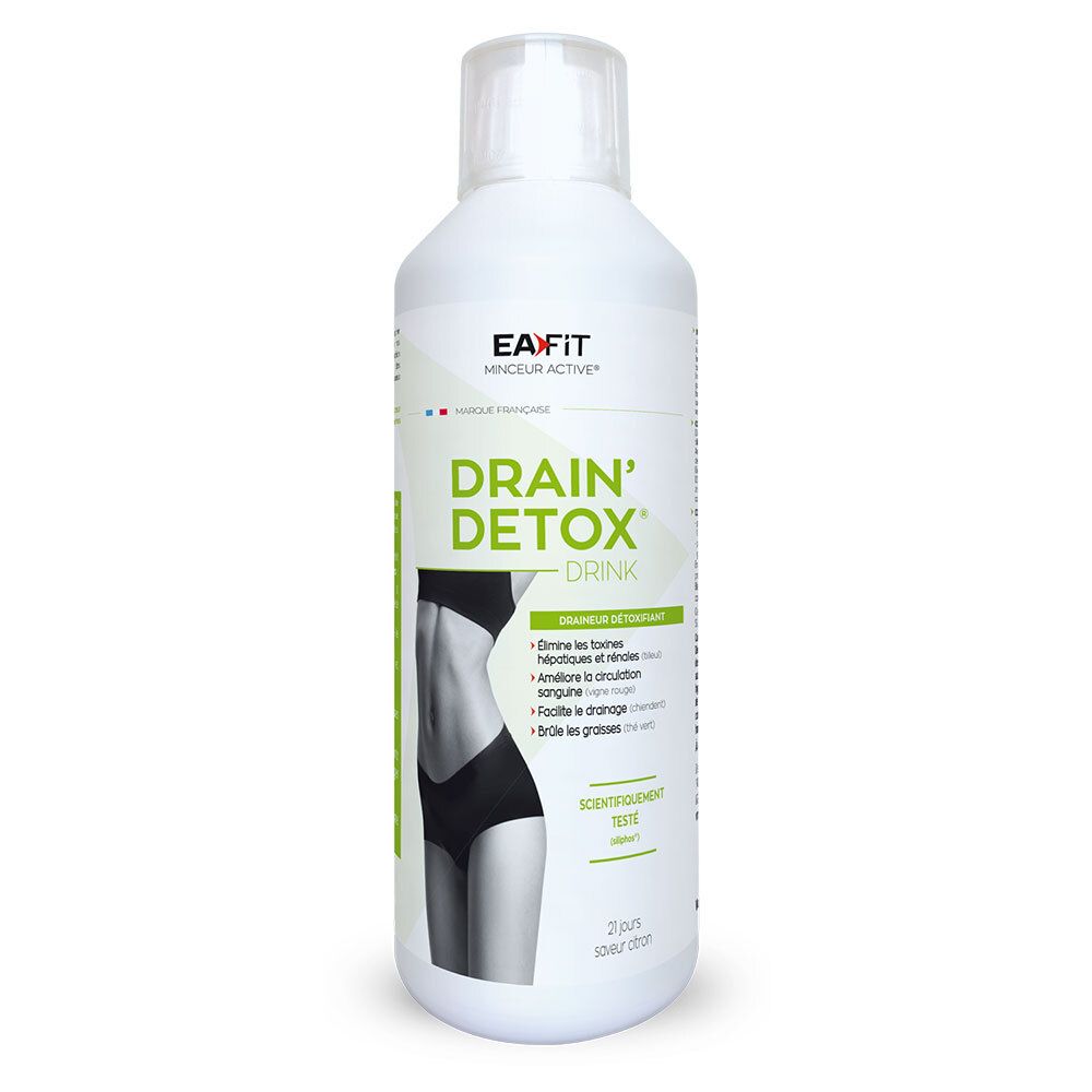 Eafit Drain' Detox Drink - Solution buvable, complément alimentaire à visée minceur. - fl