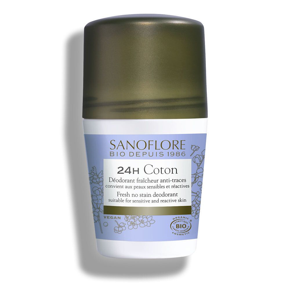 Sanoflore Déodorant Coton efficacité 24h certifié bio 50ml