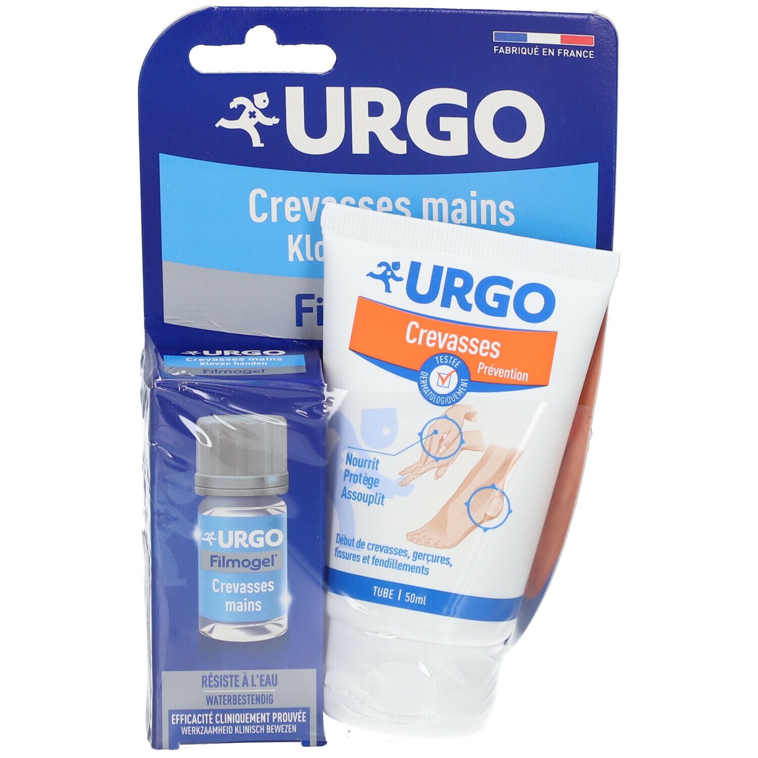 Urgo Pack Duo Hiver Filmogel® Crevasses Mains + Crème Prévention Crevasses
