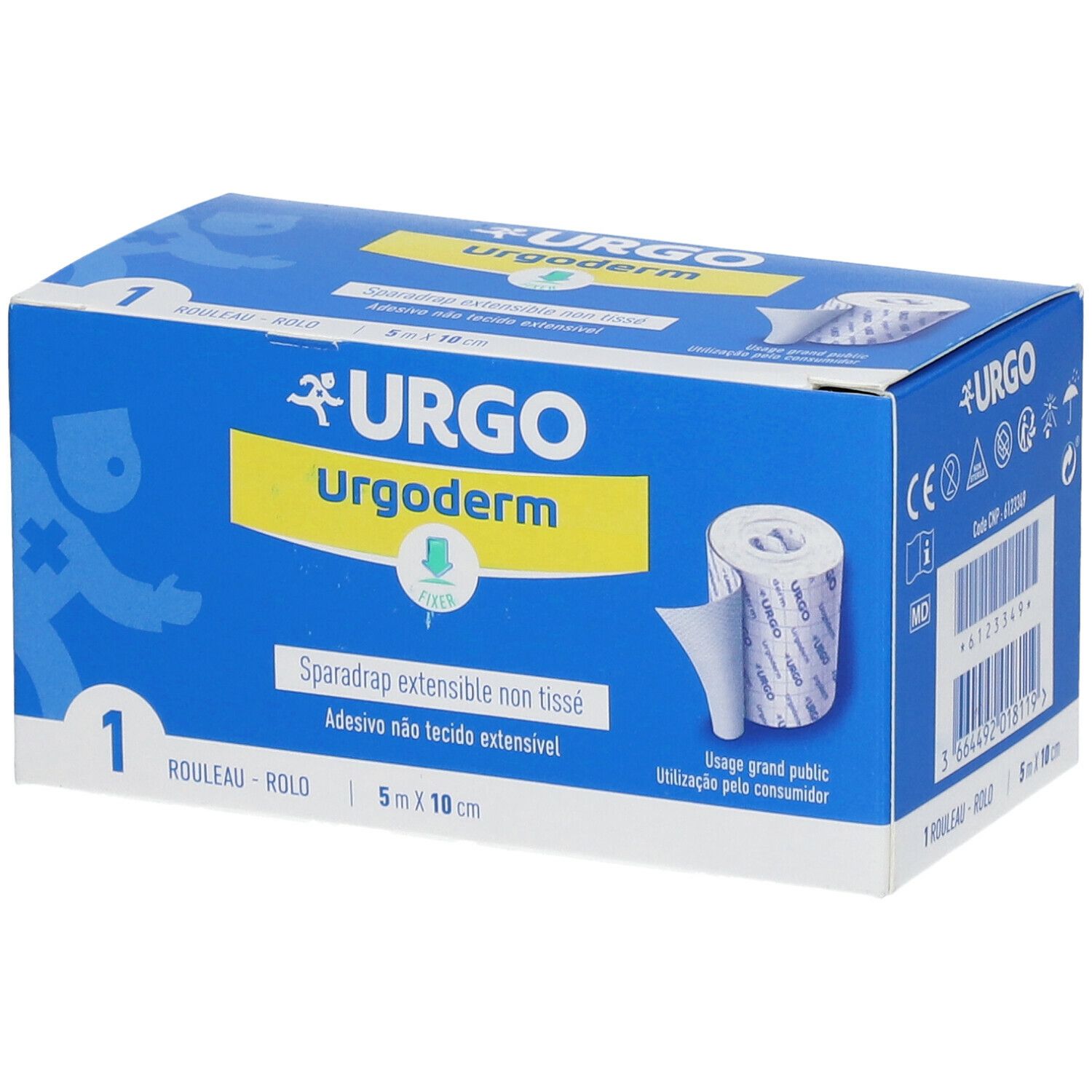 Urgo Urgoderm Sparadrap non tissé extensible 5 m x 10 cm