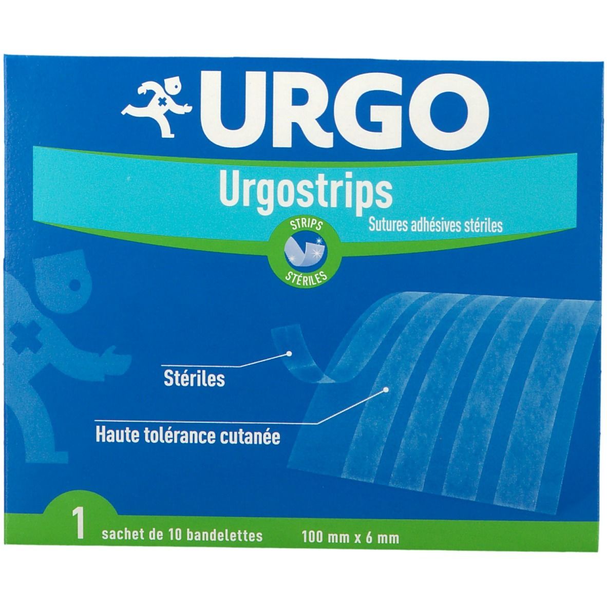 Urgo Urgostrips Bandelettes adhésives 10 mm x 6 mm