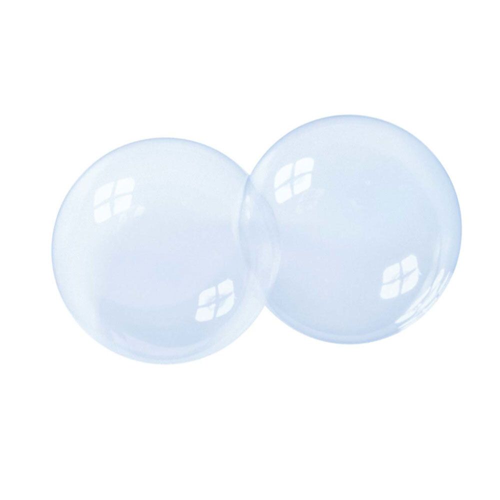 Deux bulles bleues. Sans texte.