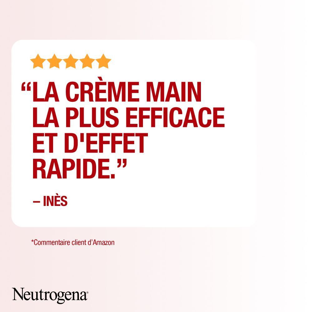 Textzitat: Die wirksamste und schnell wirkende Handcreme. Neutrogena.