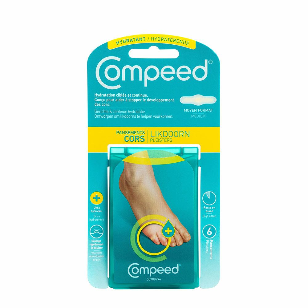 Compeed® - Pansements Cors Hydratant x6