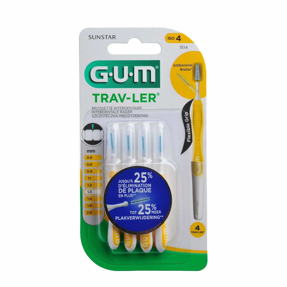 Gum® Proxabrush Trav-ler brossette interdentaire 1,3 mm