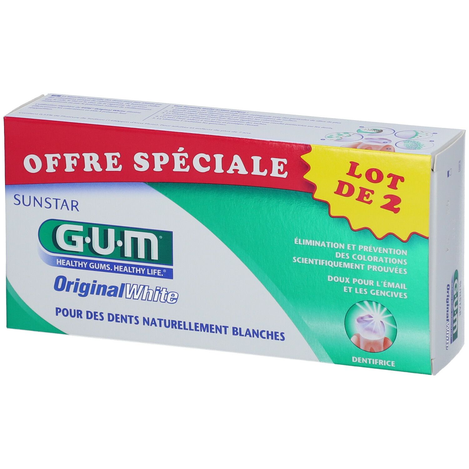 Gum® Original white dentifrice