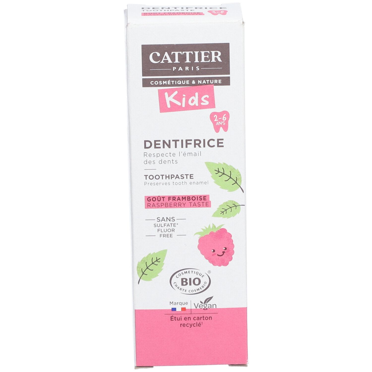 CATTIER Kids Zahnpaste Himbeere Bio