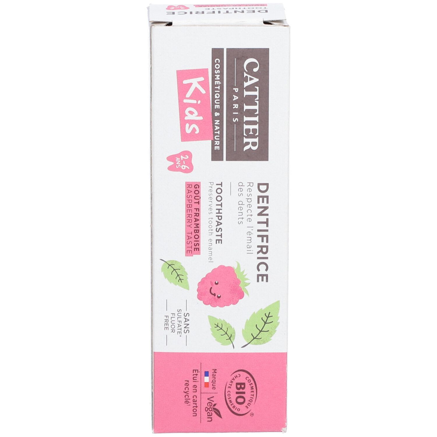 CATTIER Kids Zahnpaste Himbeere Bio