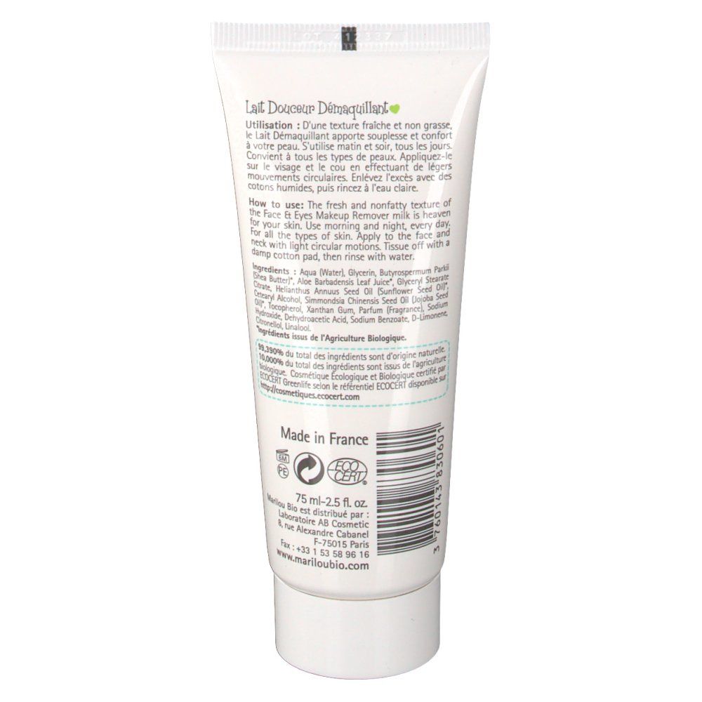 Marilou Bio - Bio-Sheabutter Sanfte Reinigungsmilch