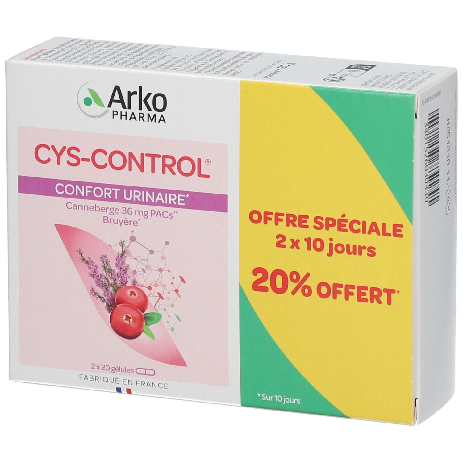 Arkopharma Cys-Control® Gélules