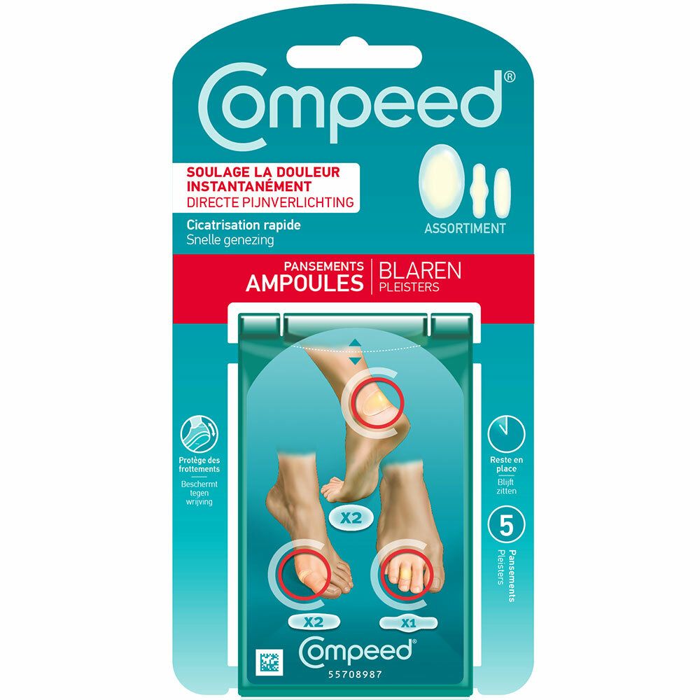 Compeed® - Assortiment Pansements Ampoules x5