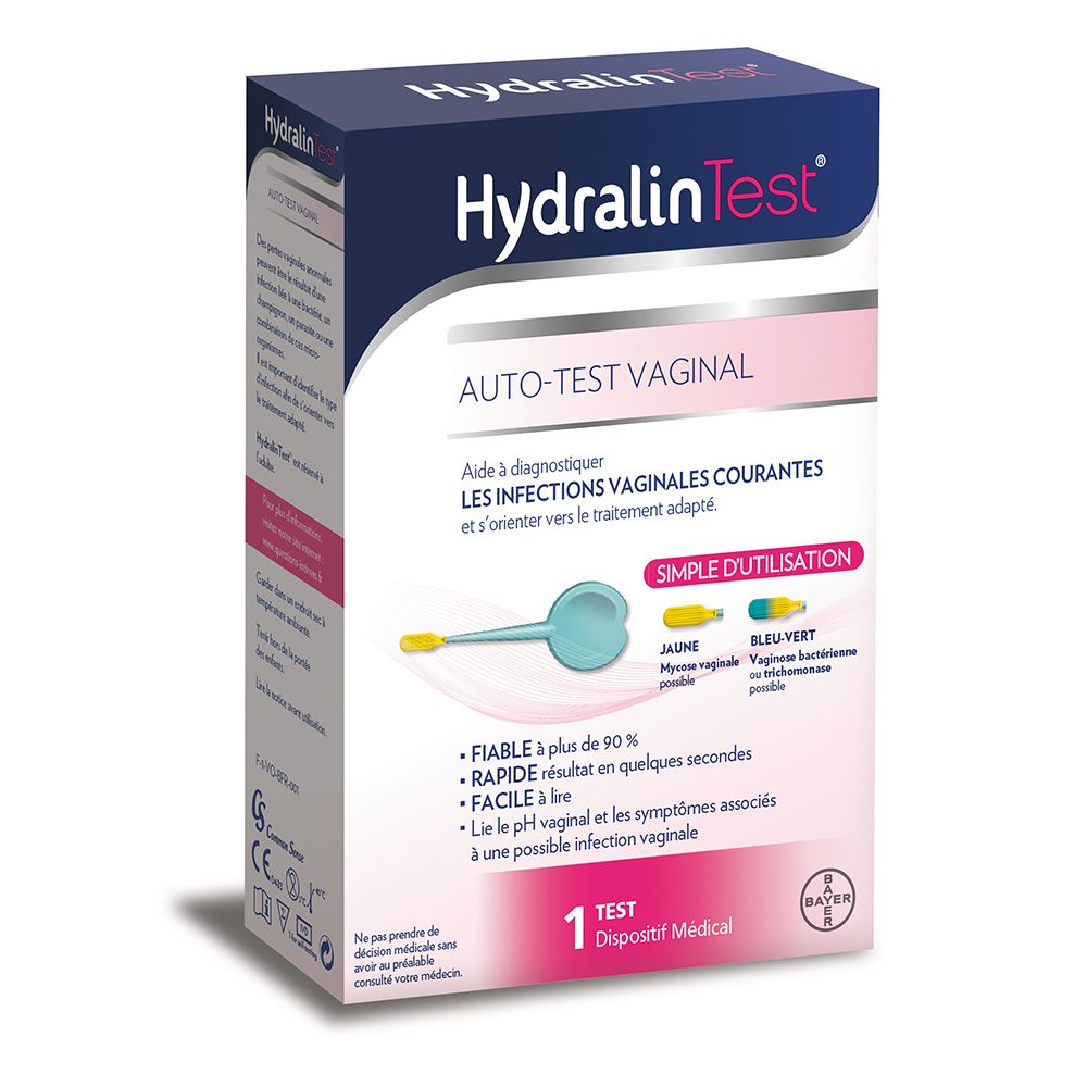HydralinTest® Test d'auto-diagnostic vaginal 1 test