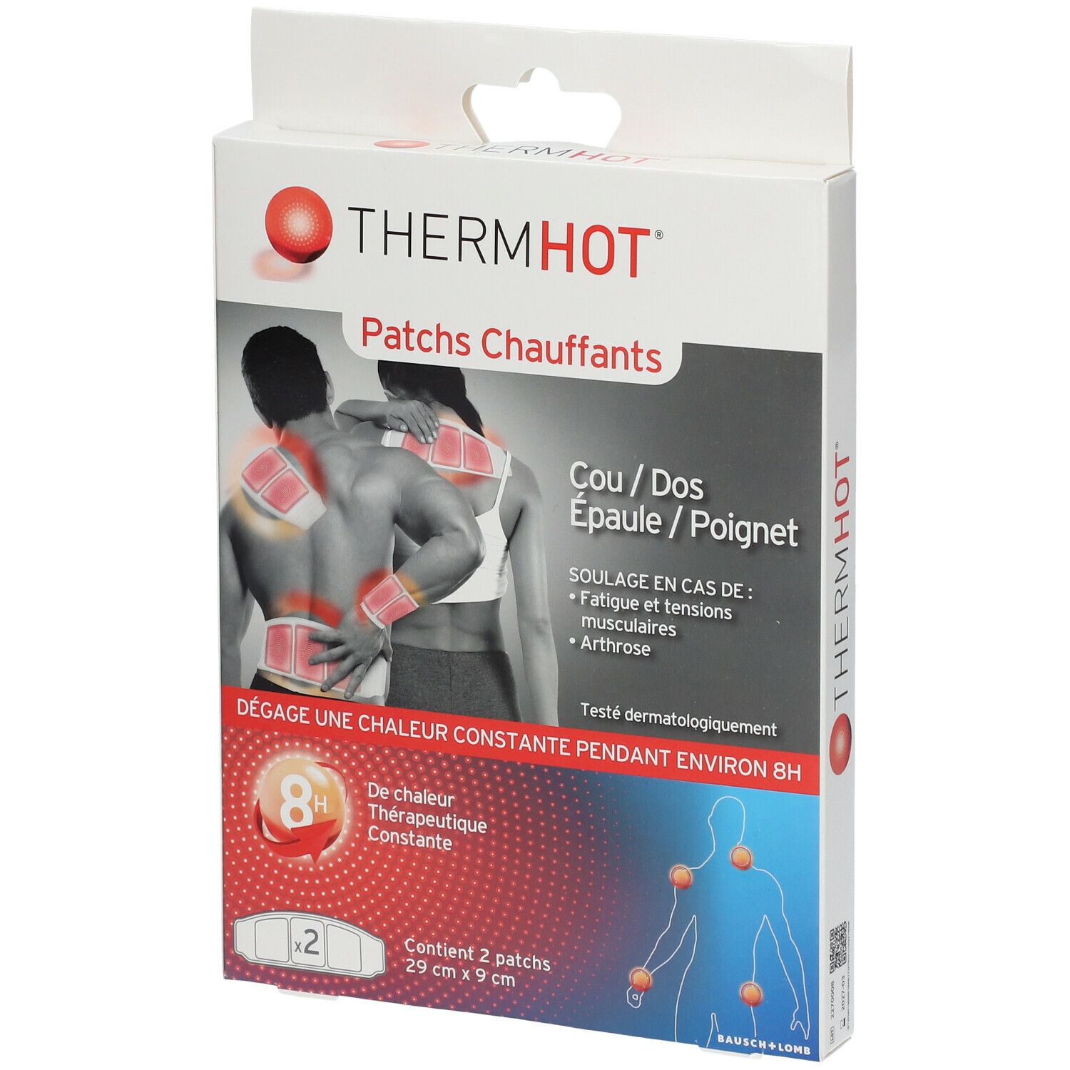 ThermHot® Patchs Chauffants Cou/Dos/Épaule/Poignet