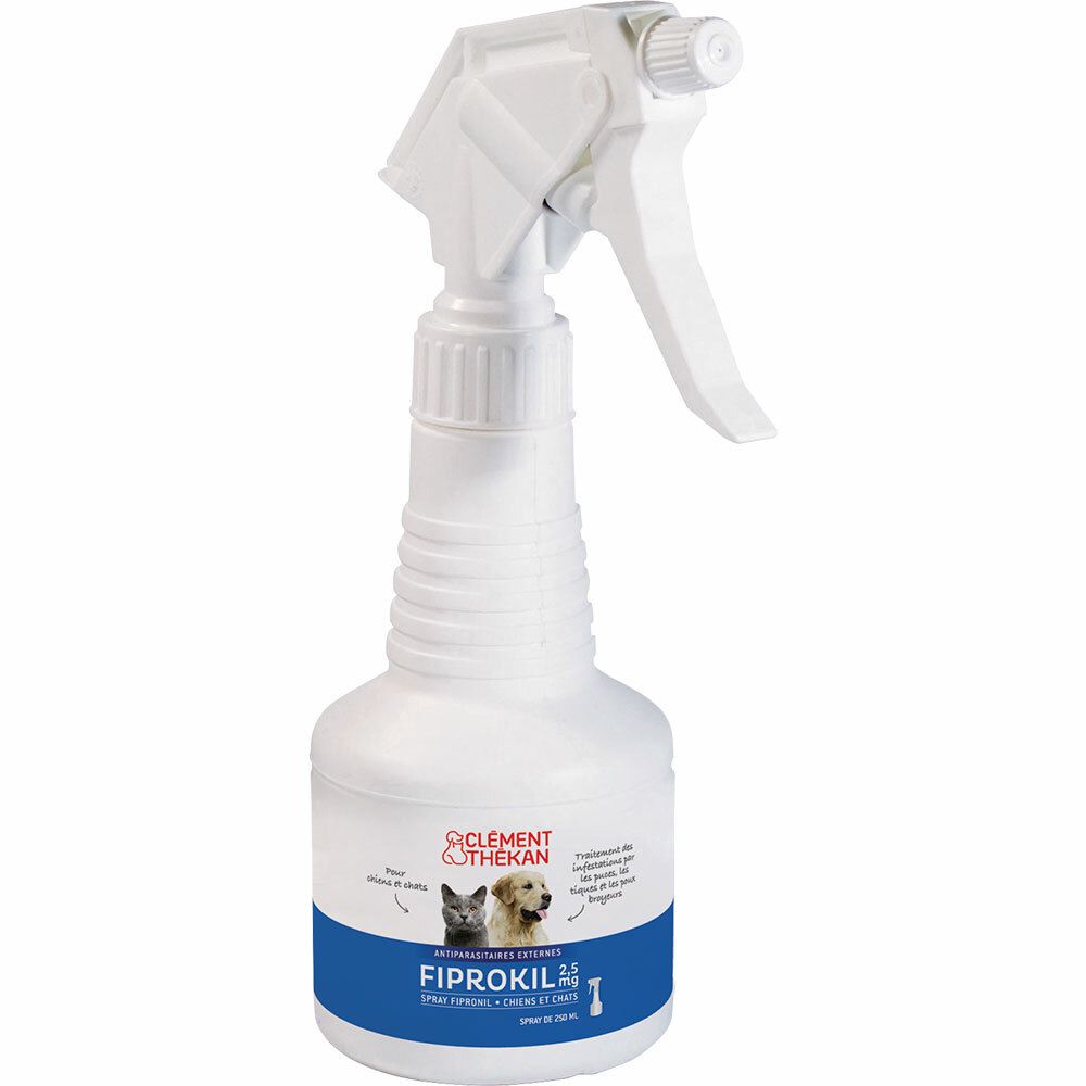 Clement Thekan Spray Anti-Puces Anti-Tiques Chien Chat 250ml