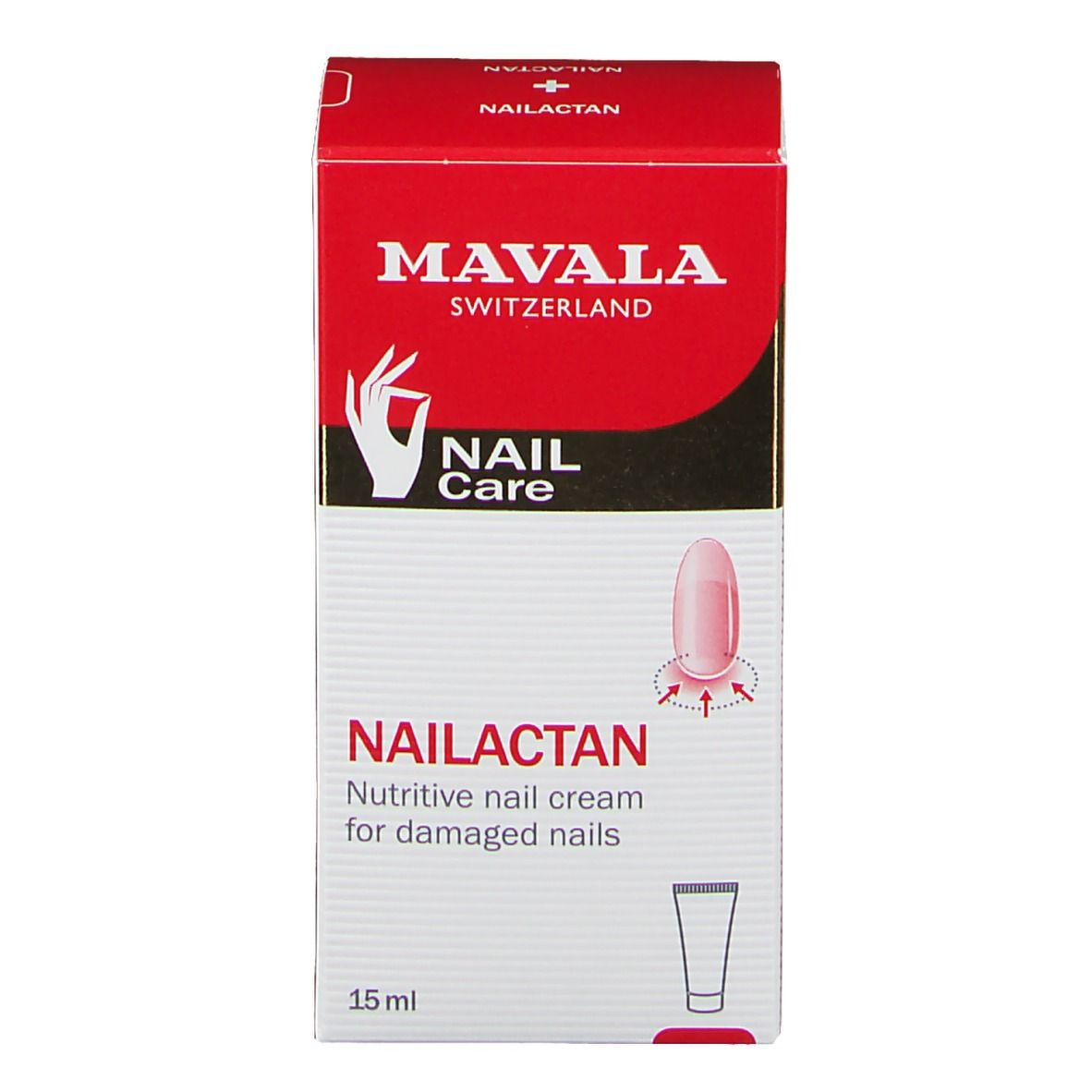 Mavala Nailactan nutritive nail cream, 15 ml. Für geschädigte Nägel.